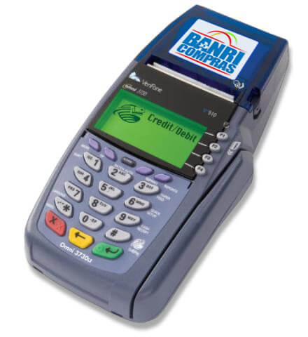 Maquininha de cartão Banricompras VX510 com bobina